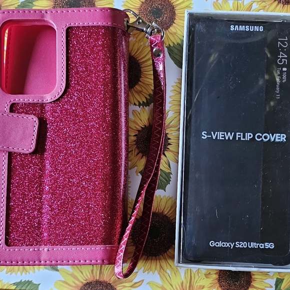 Samsung Galaxy S20 Ultra 5G Samsung S-View Flip Cover And Wallet Case - Picture 1 of 7
